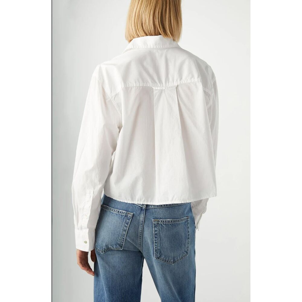 AMO Ruth Crop Button Down Shirt - Picture 3 of 9